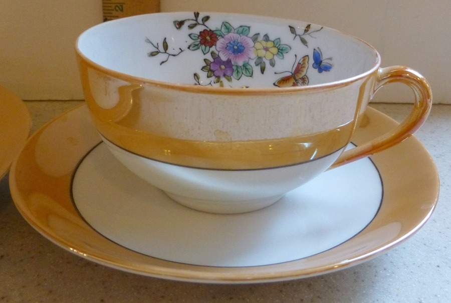N2204 Flat Cup & Saucer Set by Noritake-1