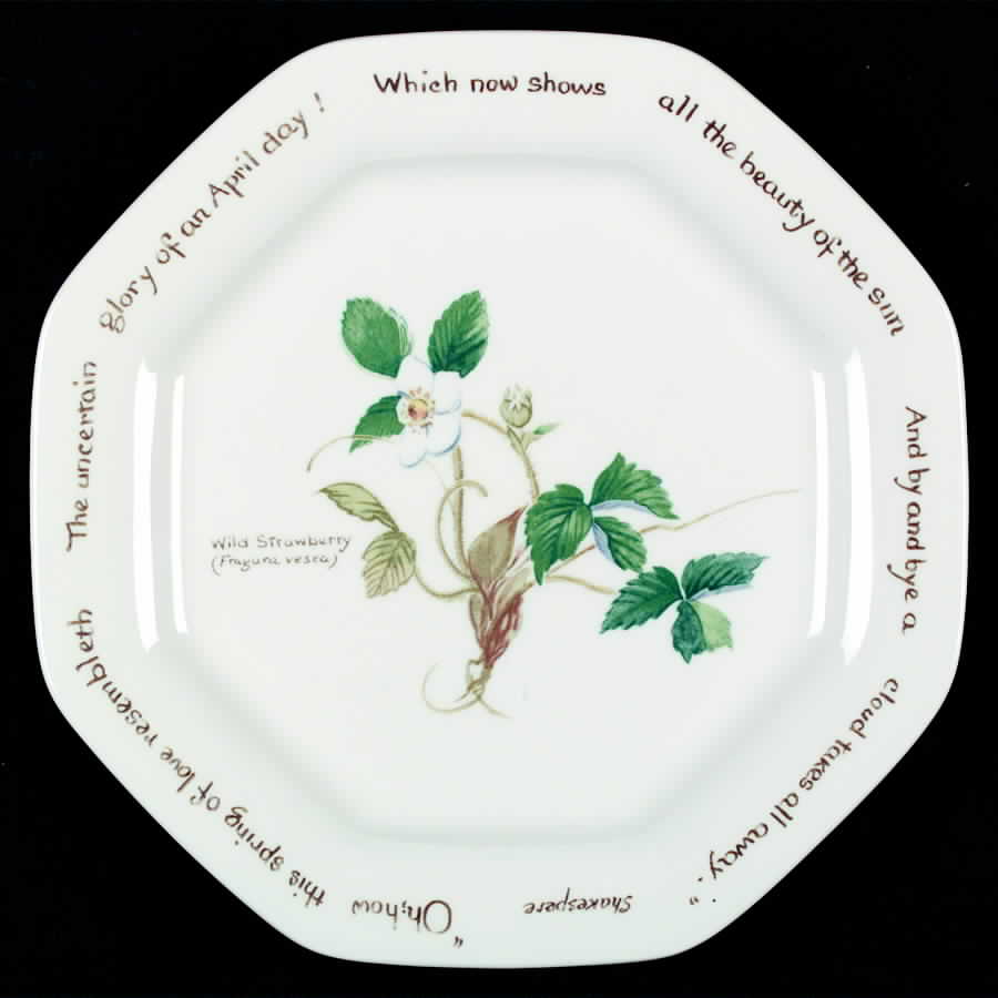 Country Diary Edwardian Lady (Octagonal) Bread & Butter Plate by Noritake-1