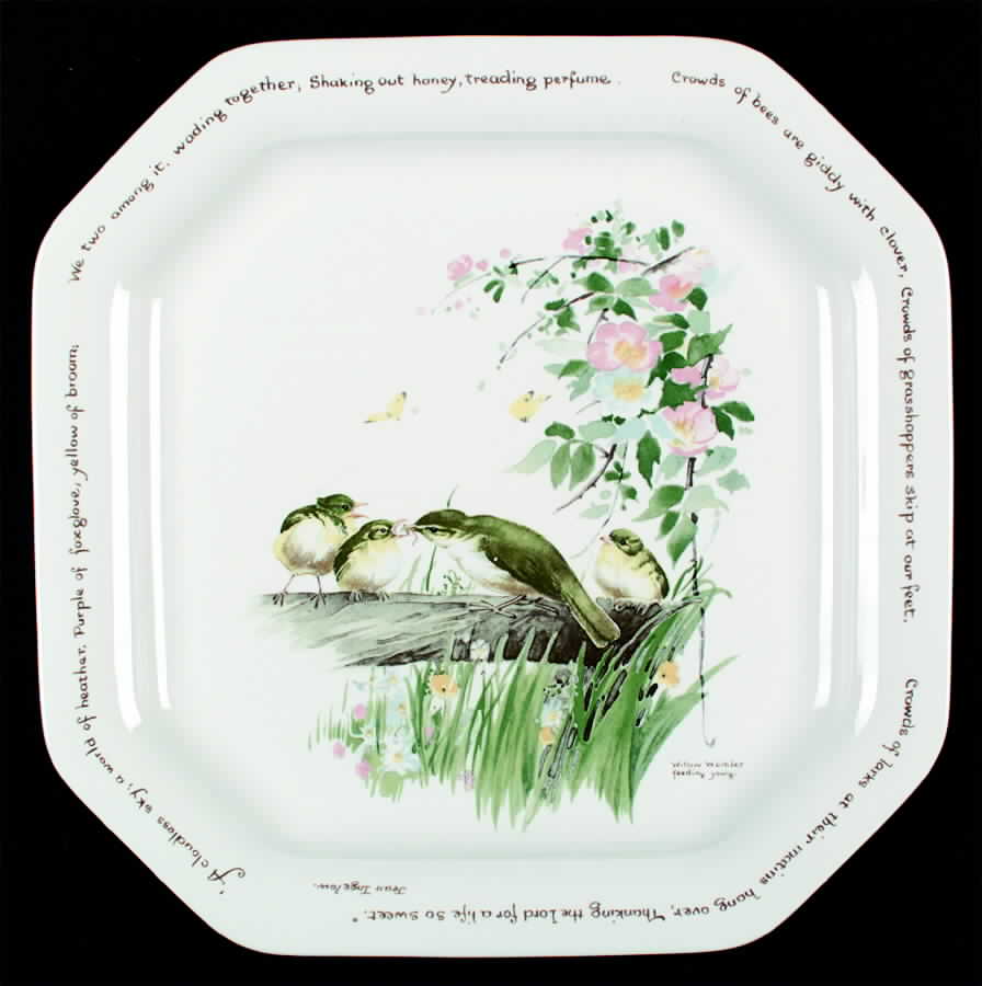 Country Diary Edwardian Lady (Octagonal) Square Chop Plate by Noritake-1