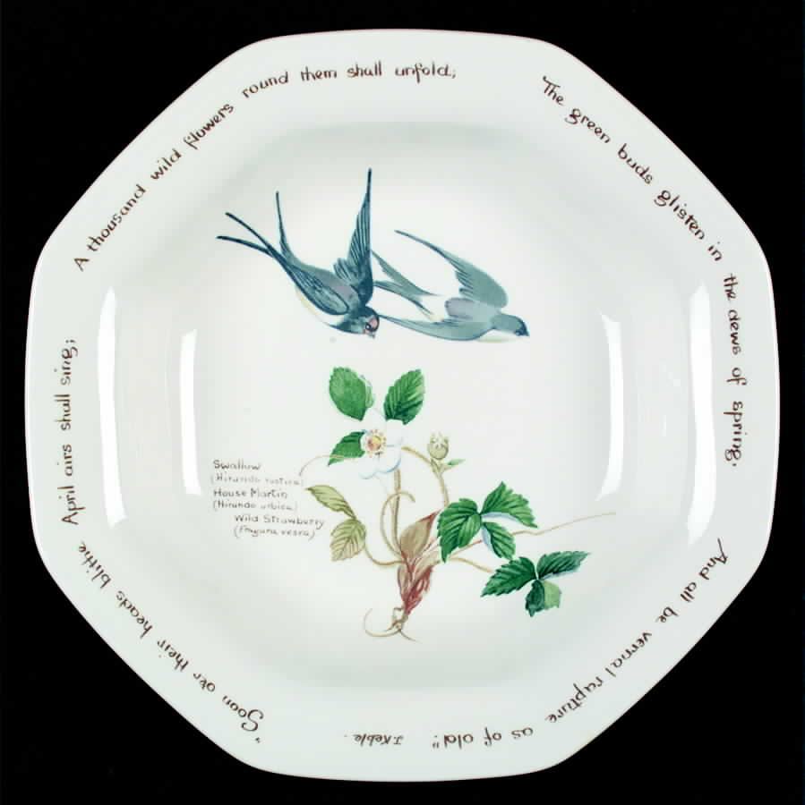 Country Diary Edwardian Lady (Octagonal) Rim Soup Bowl by Noritake-1