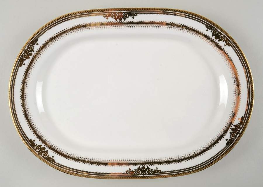 NAV1 14" Oval Serving Platter by A Sevre-1