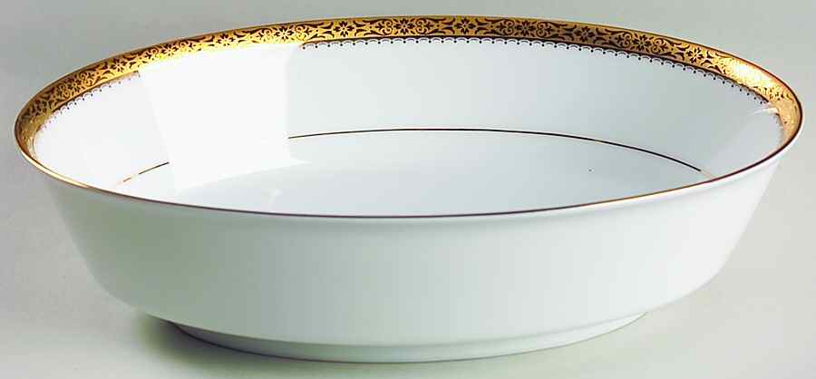 Essex Gold 9" Oval Vegetable Bowl by Noritake-1