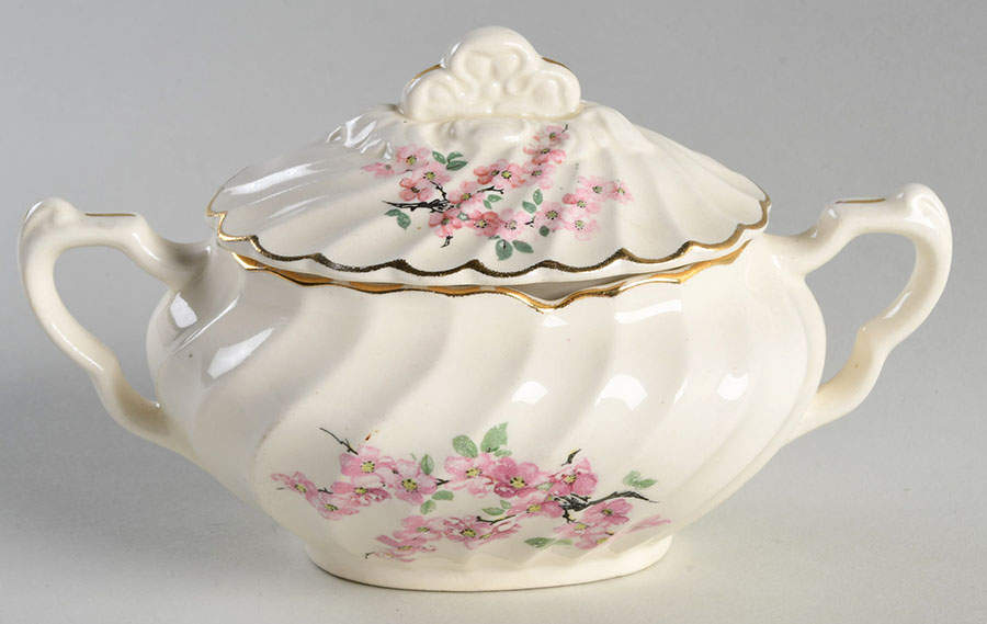 Nac9 Sugar Bowl & Lid by Nasco China (USA)-1