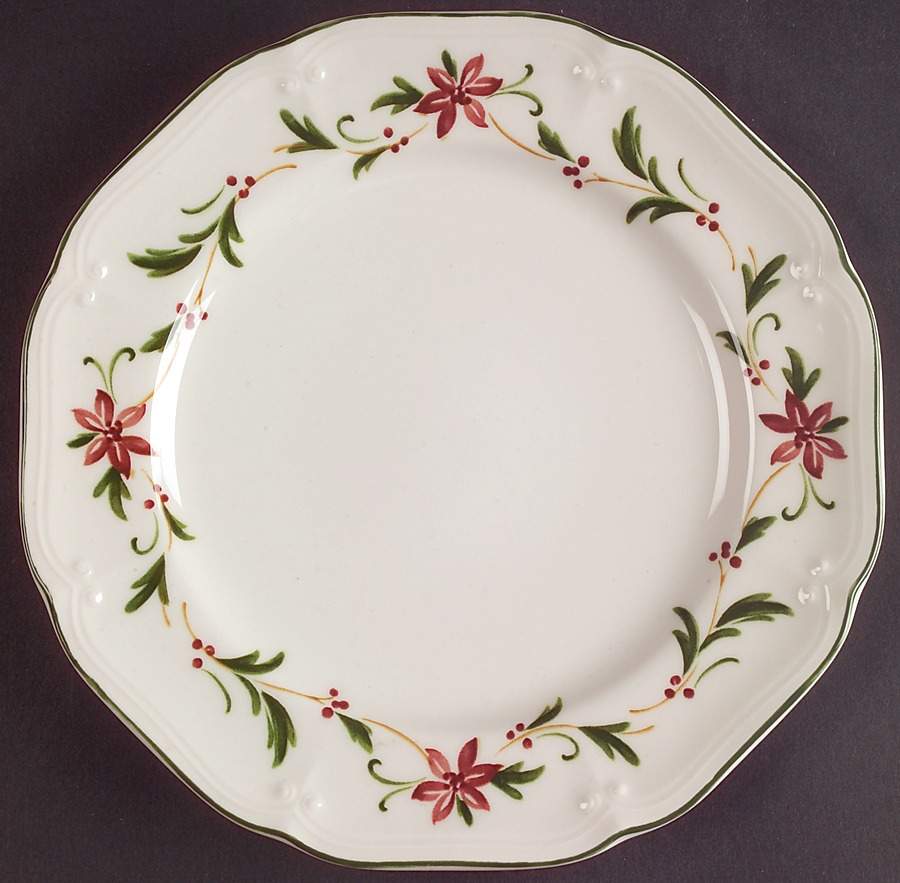 Poinsettia Salad Plate by Nikko-1