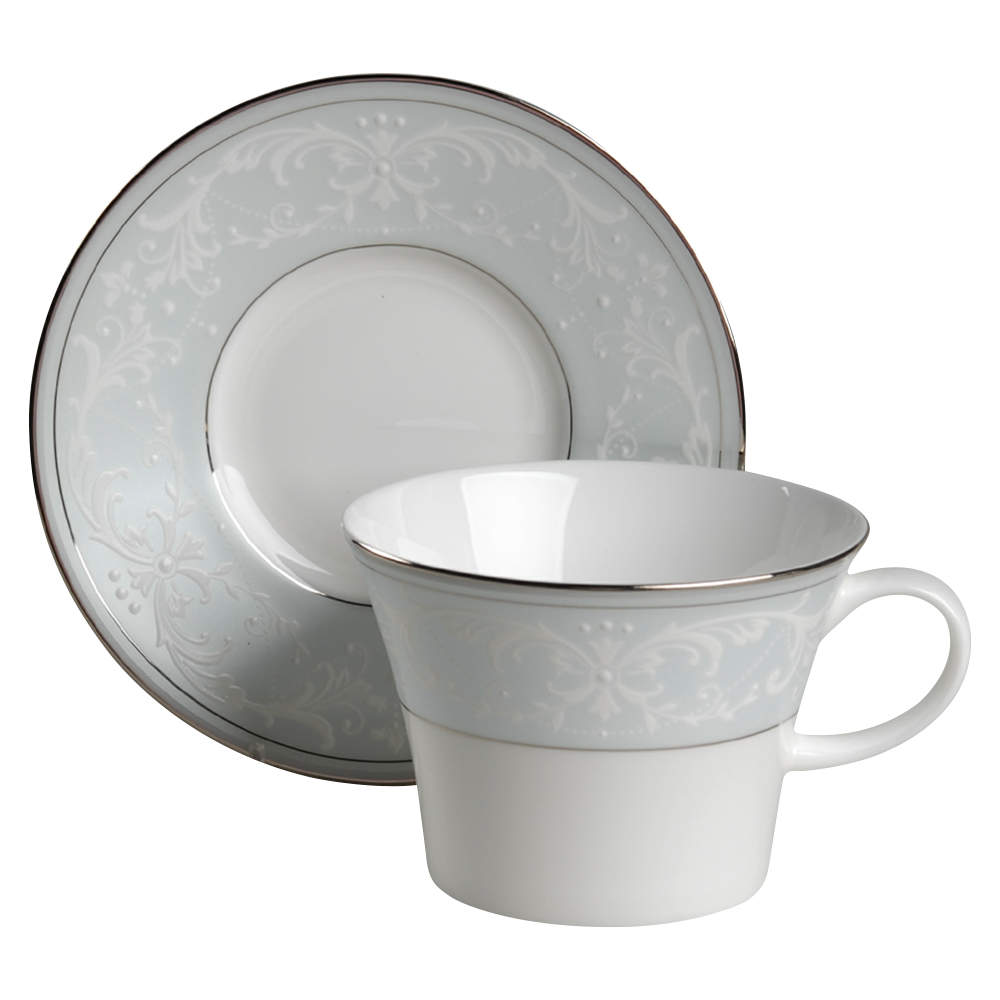 Sky Symphony Flat Cup & Saucer Set by Nikko-1