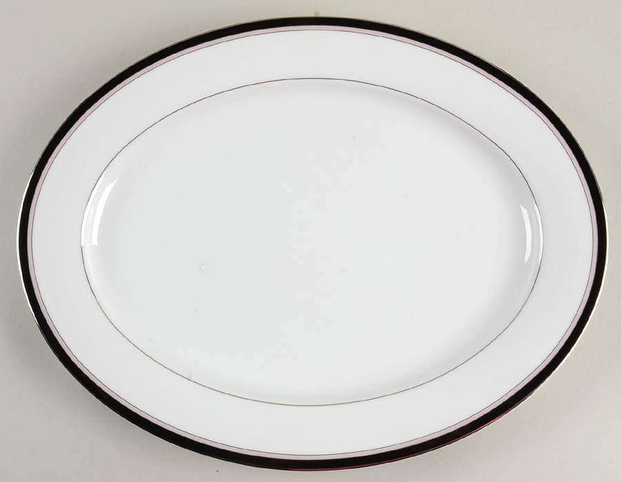 Sabrina 14" Oval Serving Platter by Nikko-1