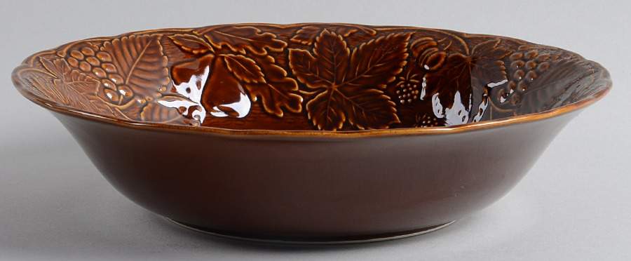 Woodbury Cinnamon 9" Round Vegetable Bowl by Nikko-1