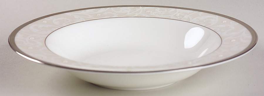 Satin Lace Rim Soup Bowl by Noritake-1
