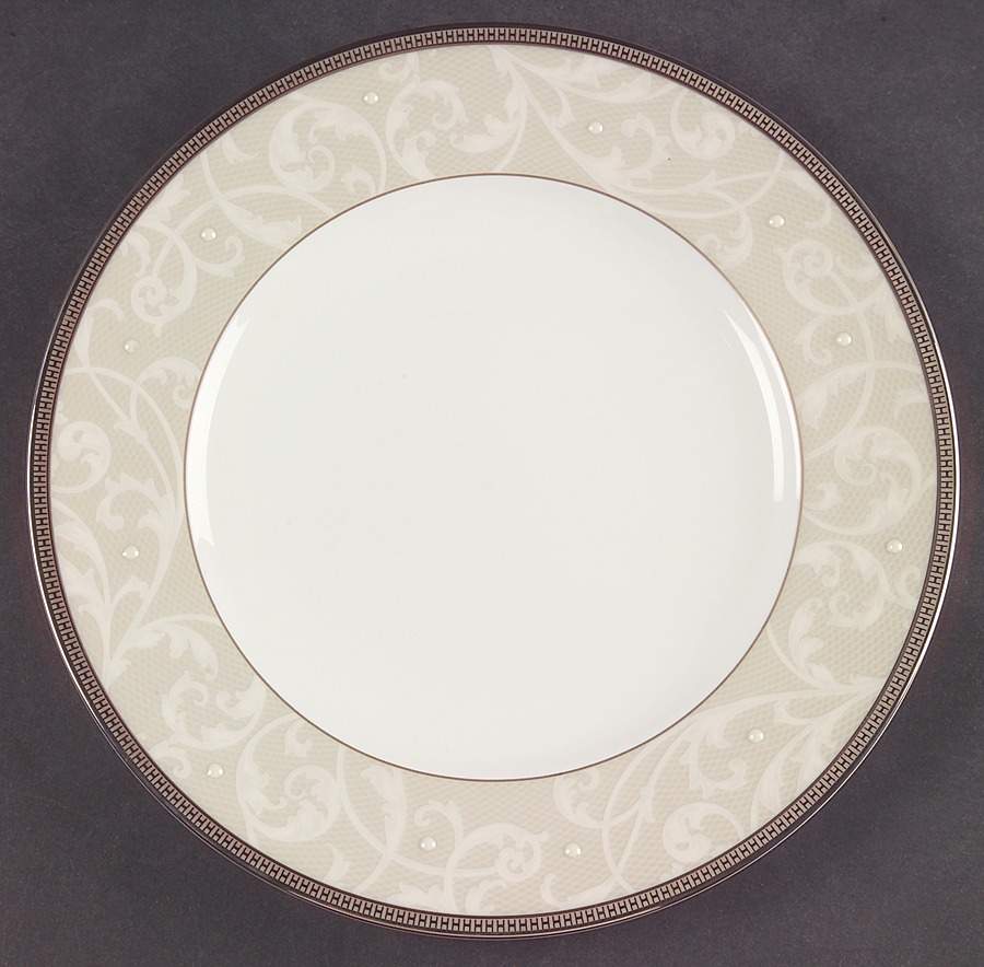 Satin Lace Accent Luncheon Plate by Noritake-1