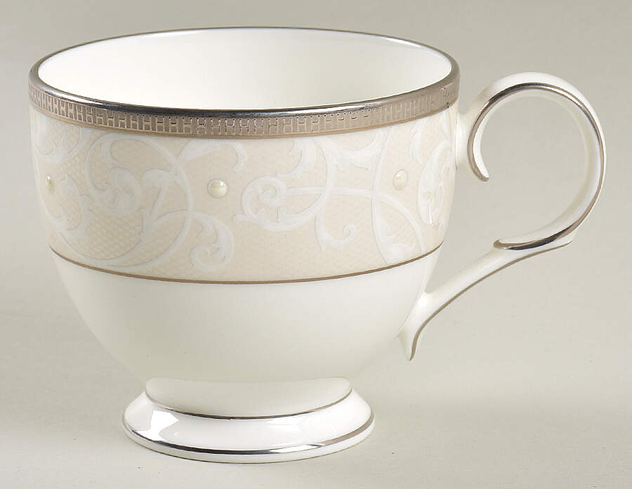 Satin Lace Footed Cup by Noritake-1