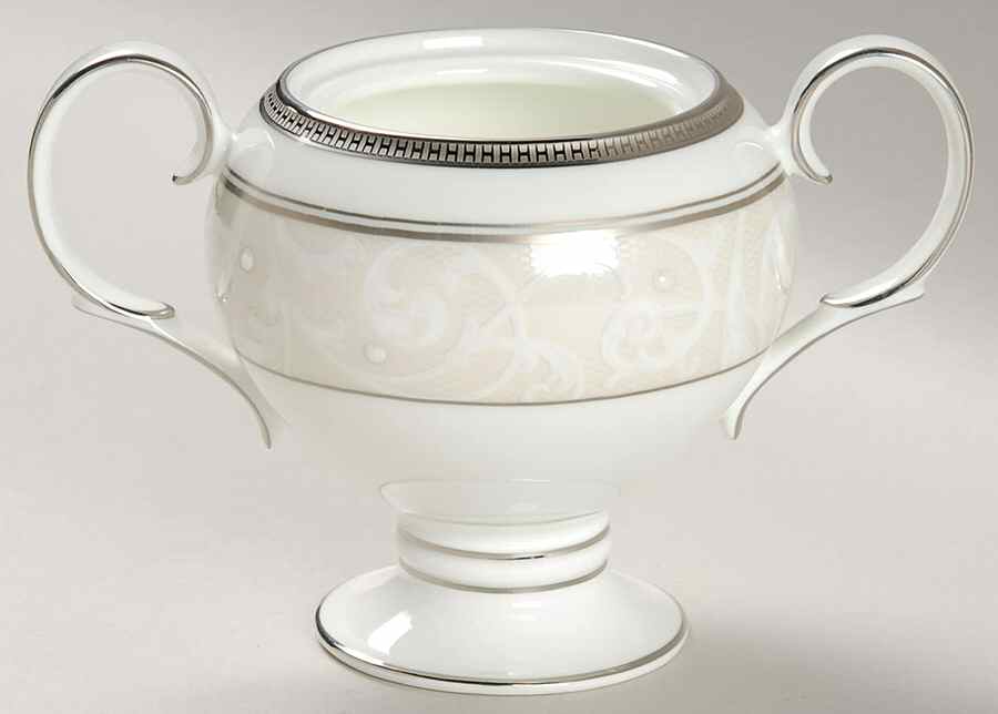 Satin Lace Sugar Bowl No Lid by Noritake-1