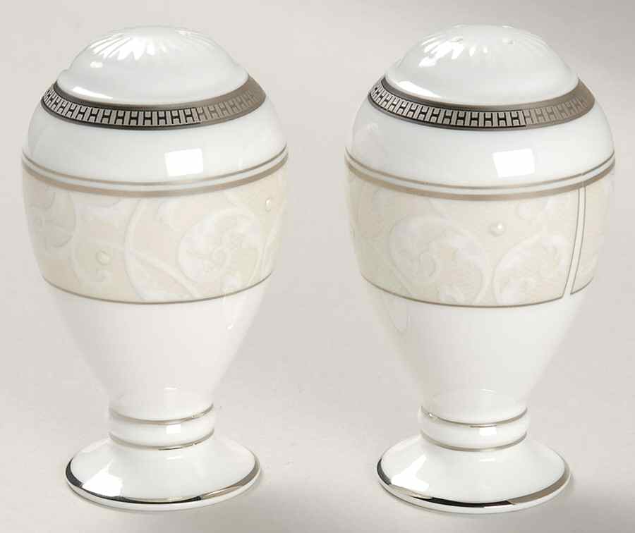 Satin Lace Salt & Pepper Set by Noritake-1