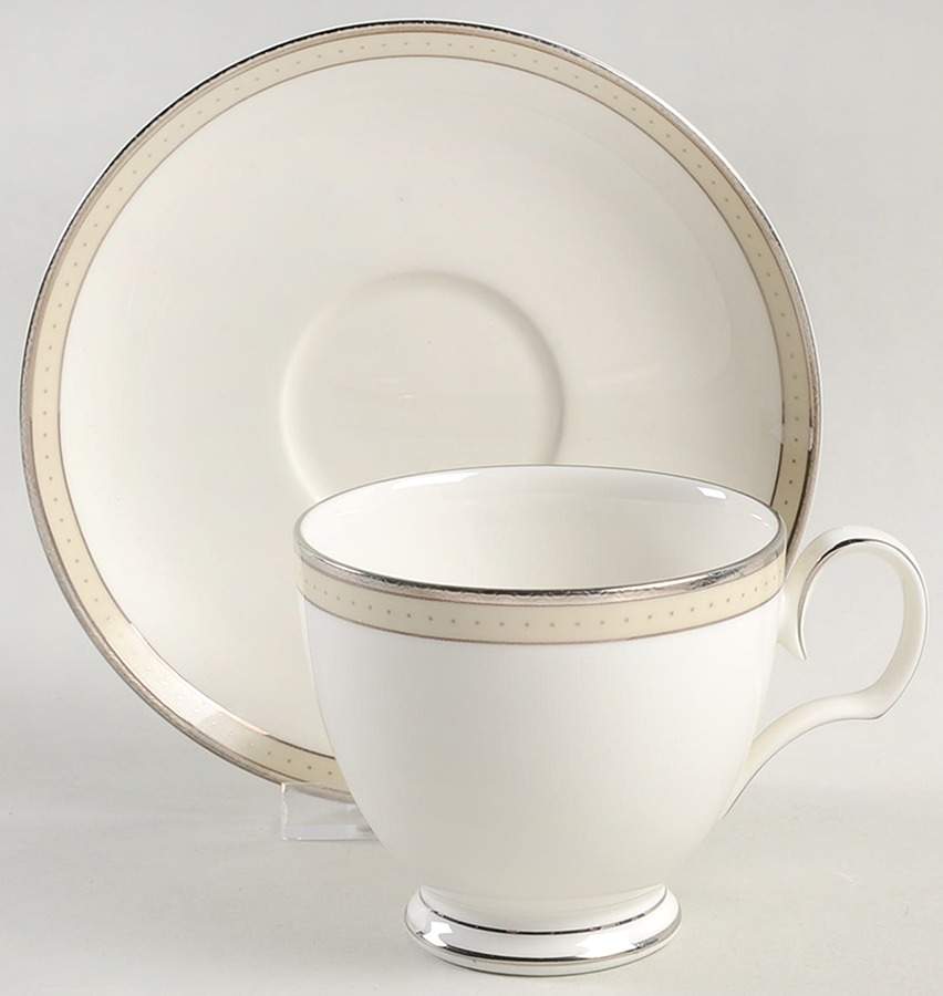 Cameroon Sand Footed Cup & Saucer Set by Noritake-1
