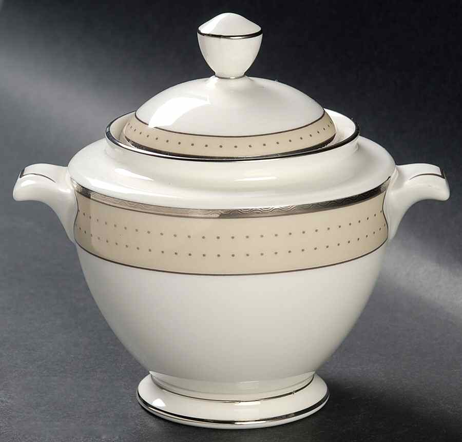 Cameroon Sand Sugar Bowl & Lid by Noritake-1