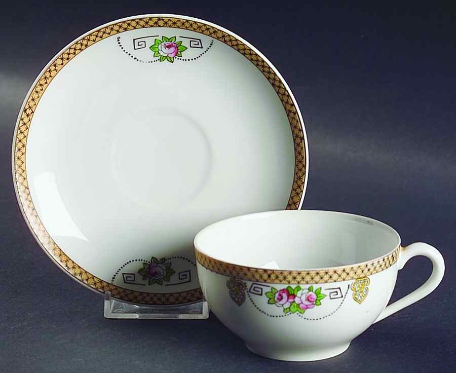 N2287 Flat Cup & Saucer Set by Noritake-1