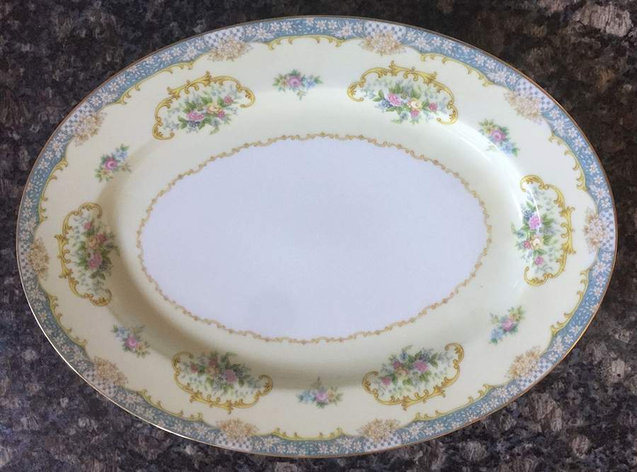 N2344 11" Oval Serving Platter by Noritake-1