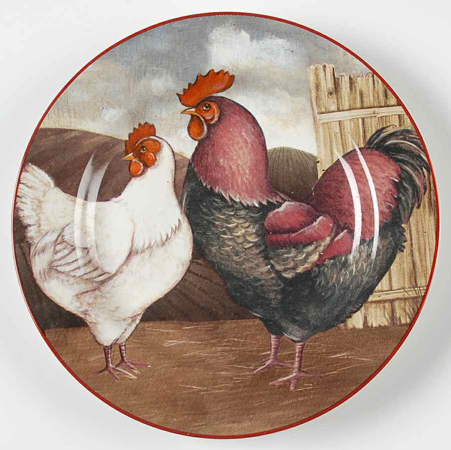 Chicken Scratch Salad Plate by Noble Excellence-1