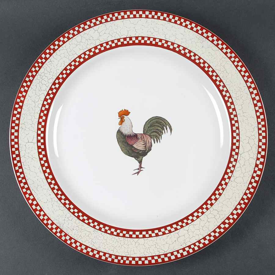Chicken Scratch 12" Chop Plate (Round Platter) by Noble Excellence-1
