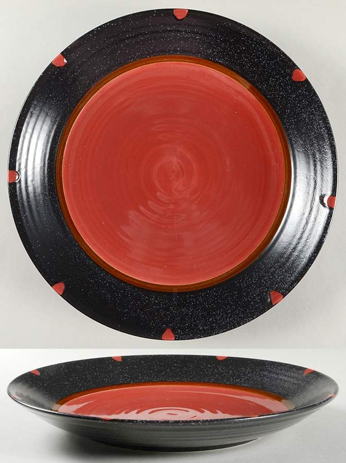 Red Sky 12" Chop Plate (Round Platter) by Noble Excellence-1