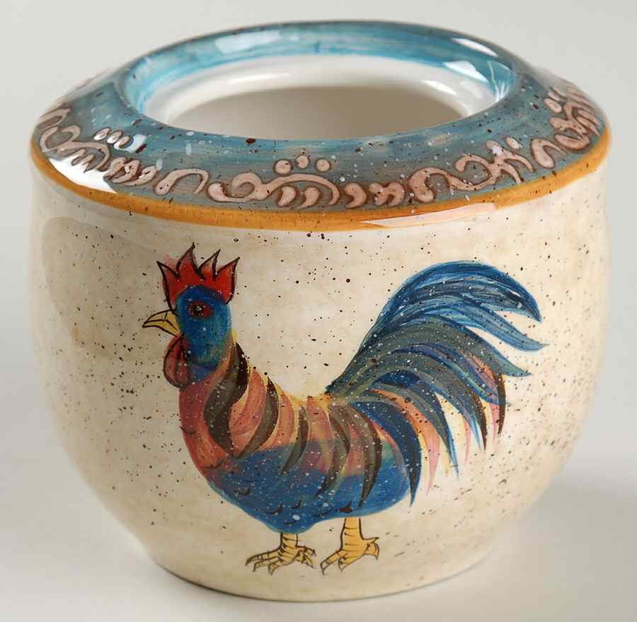 Rooster Cafe Sugar Bowl No Lid by Noble Excellence-1
