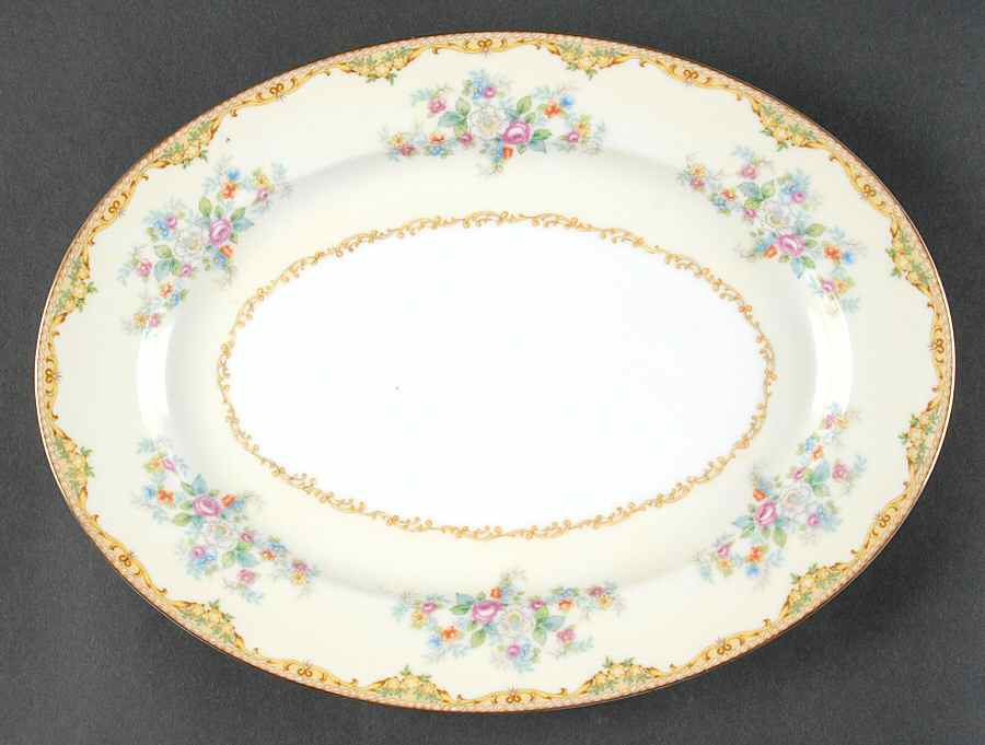 N2367 11" Oval Serving Platter by Noritake-1