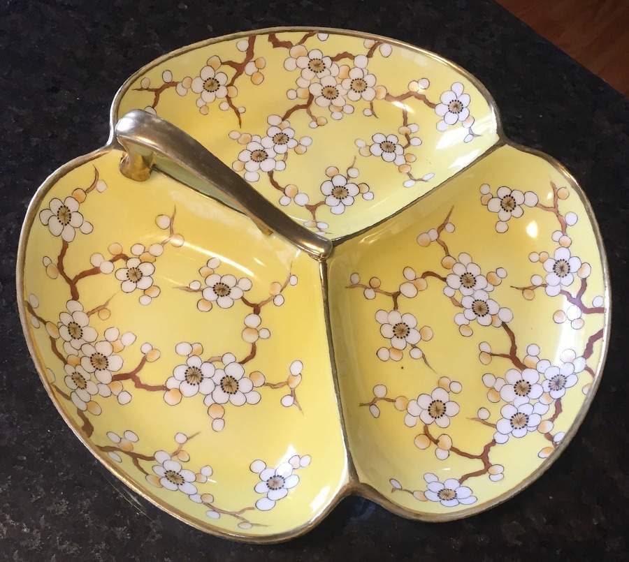 N772 Yellow 3-Part Relish by Noritake-1
