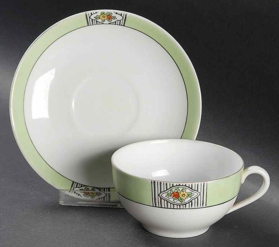 N2381 Flat Cup & Saucer Set by Noritake-1