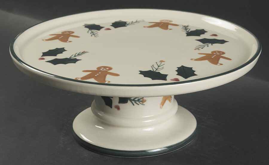 Gingerbread 11" Diameter Pedestal Cake Stand by Noble Excellence-1