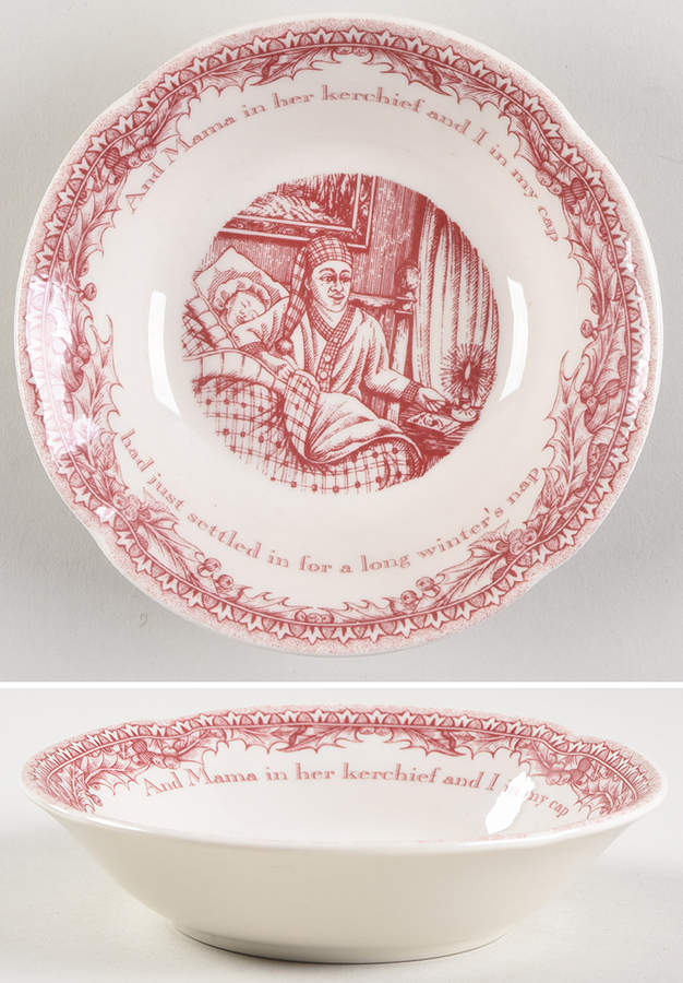 Twas the Night Before Christmas Fruit/Dessert (Sauce) Bowl by Noble Excellence-1