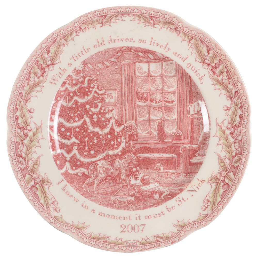 Twas the Night Before Christmas 2007 Collector Plate by Noble Excellence-1