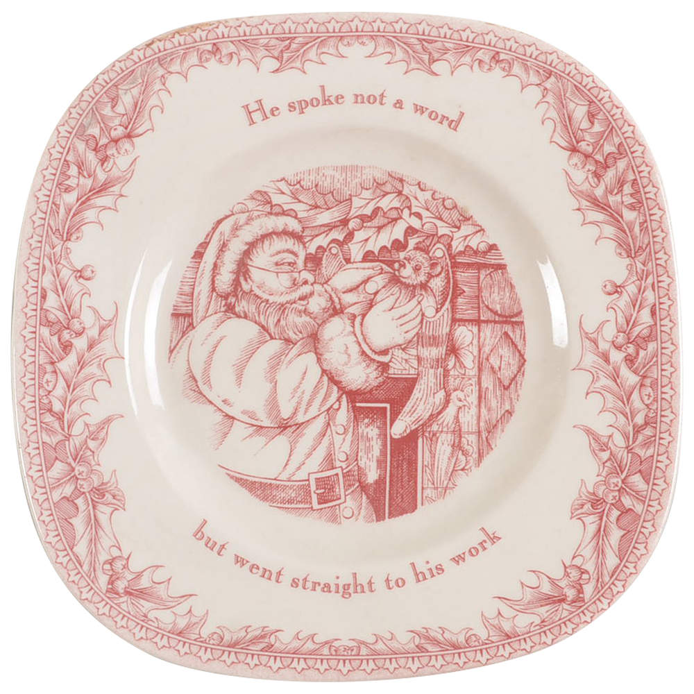 Twas the Night Before Christmas Square Salad Plate by Noble Excellence-1