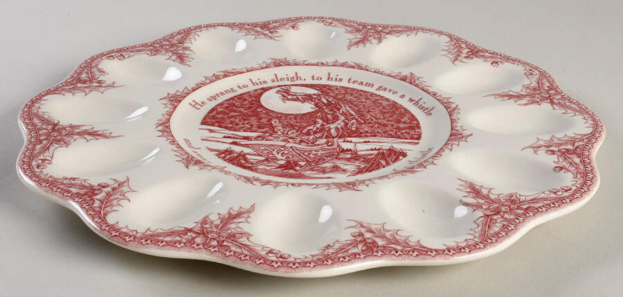 Twas the Night Before Christmas Deviled Egg Plate by Noble Excellence-1