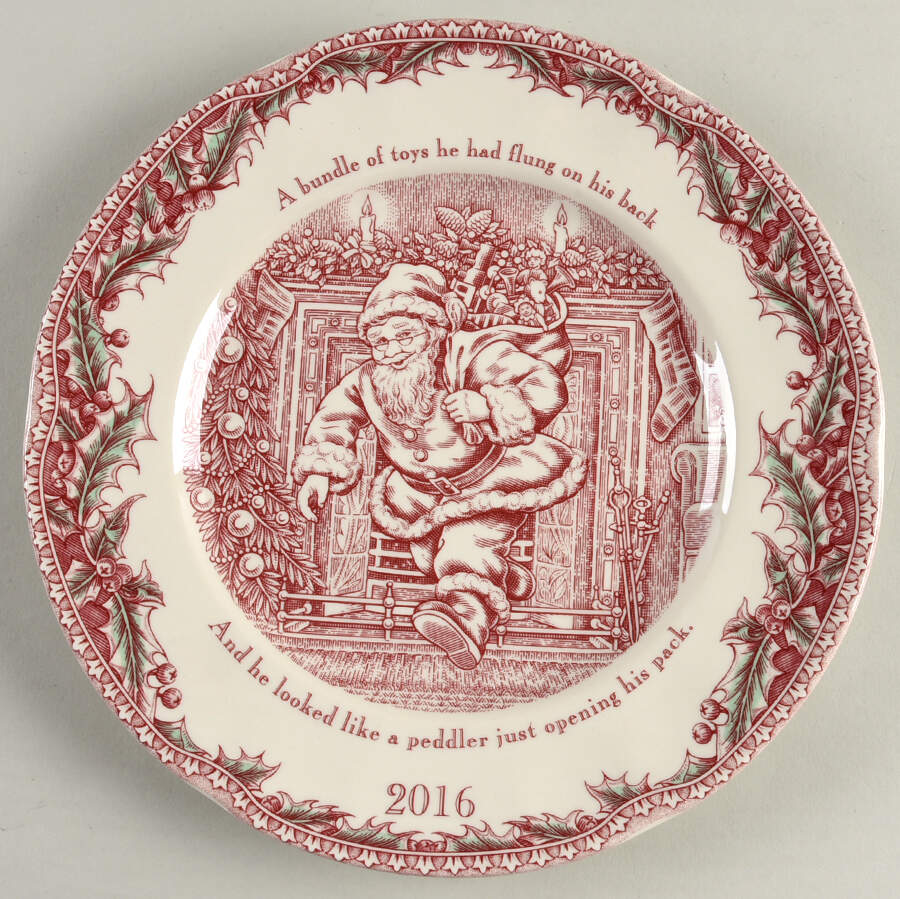 Twas the Night Before Christmas 2016 Collector Plate by Noble Excellence-1