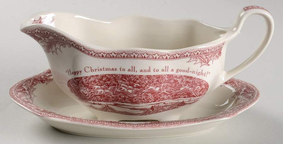 Twas the Night Before Christmas Gravy Boat & Underplate by Noble Excellence-1
