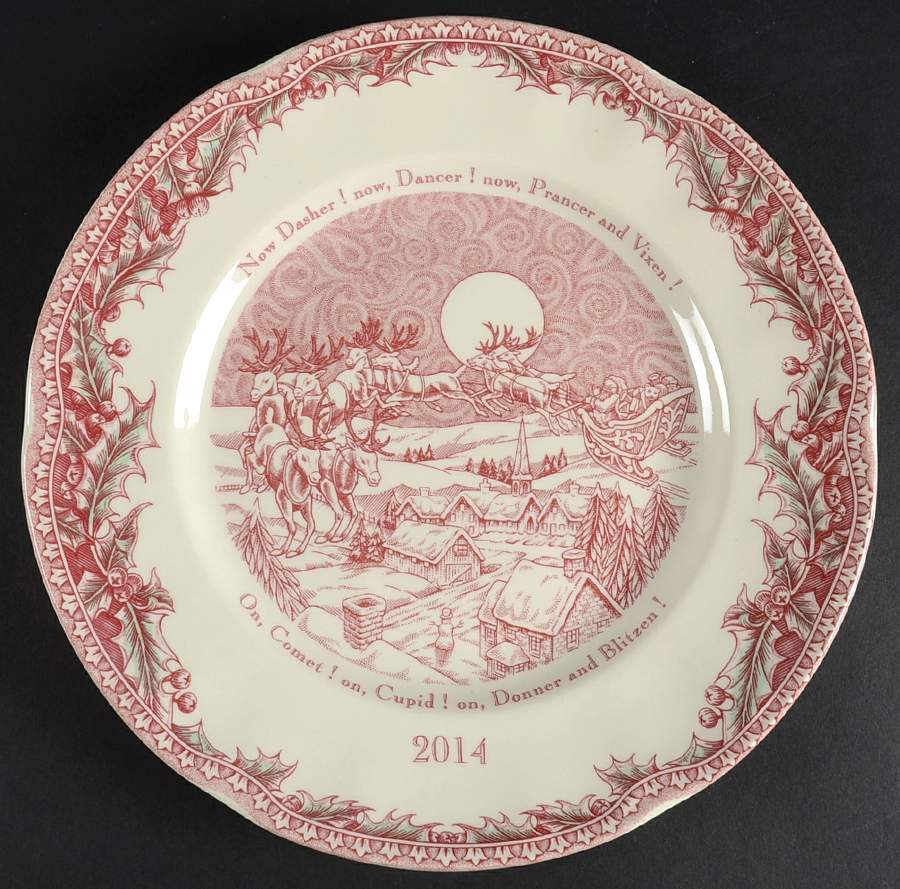 Twas the Night Before Christmas 2014 Collector Plate by Noble Excellence-1