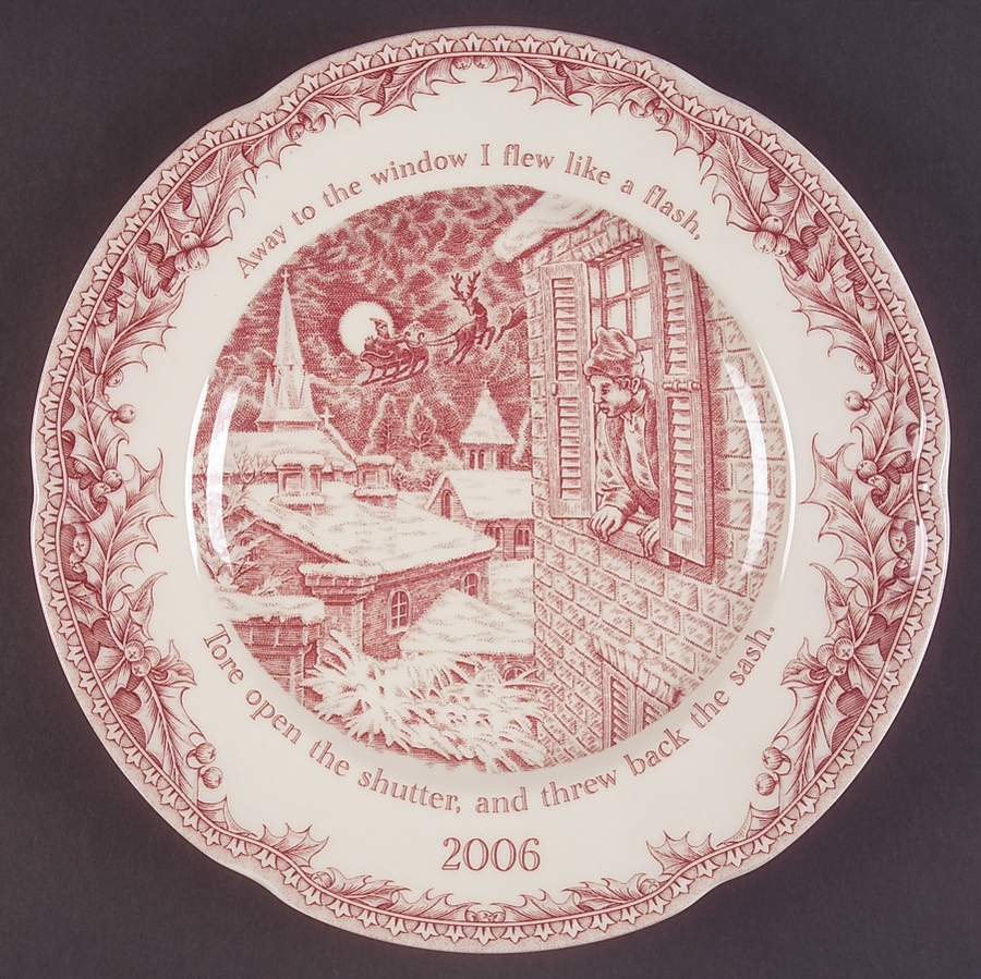 Twas the Night Before Christmas 2006 Collector Plate by Noble Excellence-1
