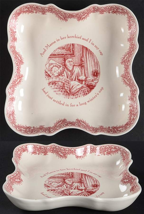 Twas the Night Before Christmas Scalloped Bowl by Noble Excellence-1