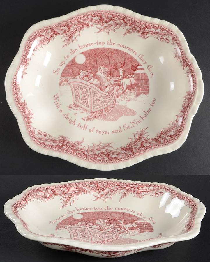 Twas the Night Before Christmas Oval Baker by Noble Excellence-1