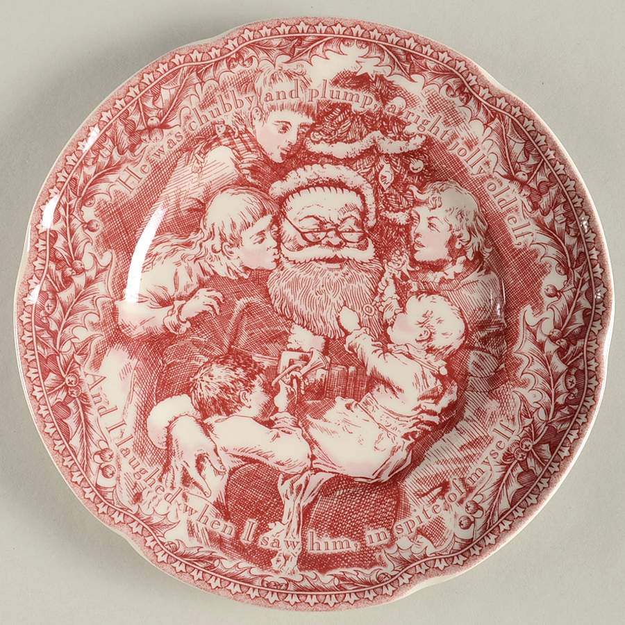 Twas the Night Before Christmas Dessert/Pie Plate by Noble Excellence-1