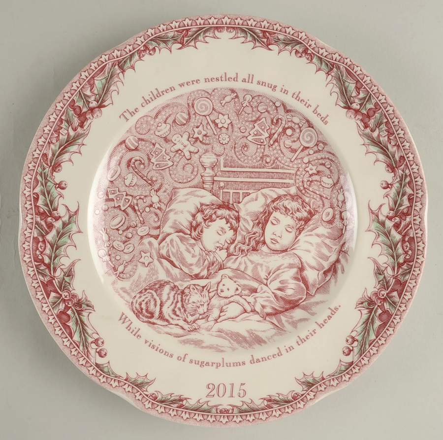 Twas the Night Before Christmas 2015 Collector Plate by Noble Excellence-1