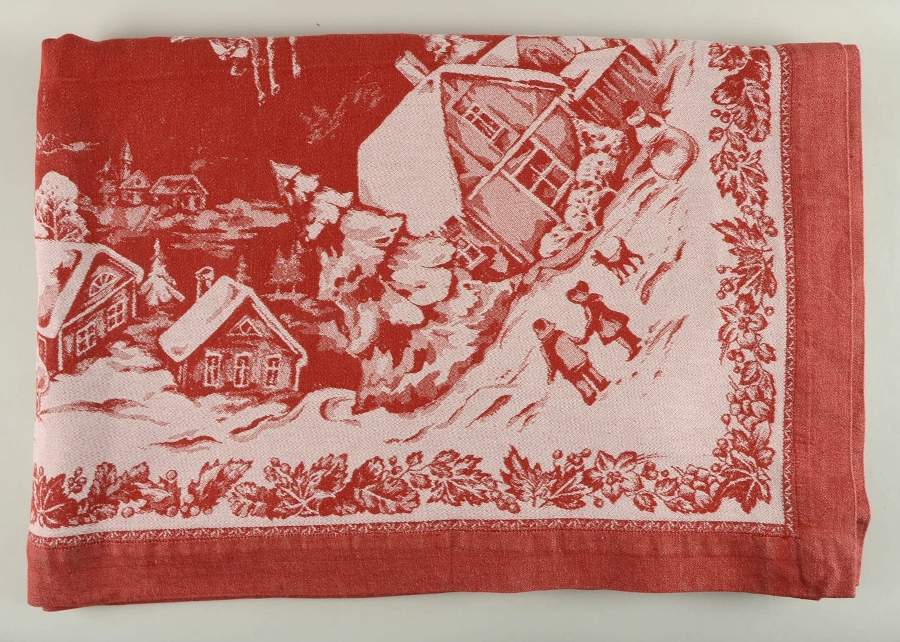 Twas the Night Before Christmas 70" X 108" Rectangular Tablecloth by Noble Excellence-1