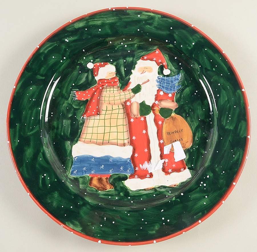 Santa Mates 13" Chop Plate (Round Platter) by Noble Excellence-1