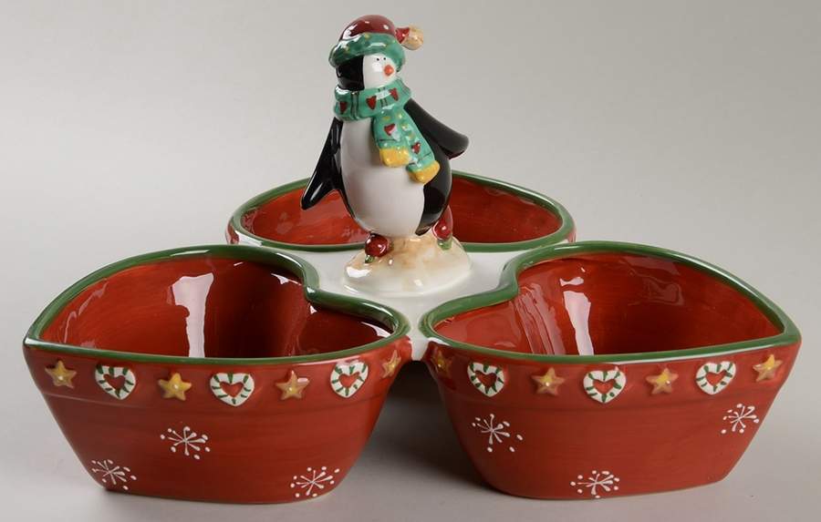 Snow Mates 3 Part Figural Server by Noble Excellence-1