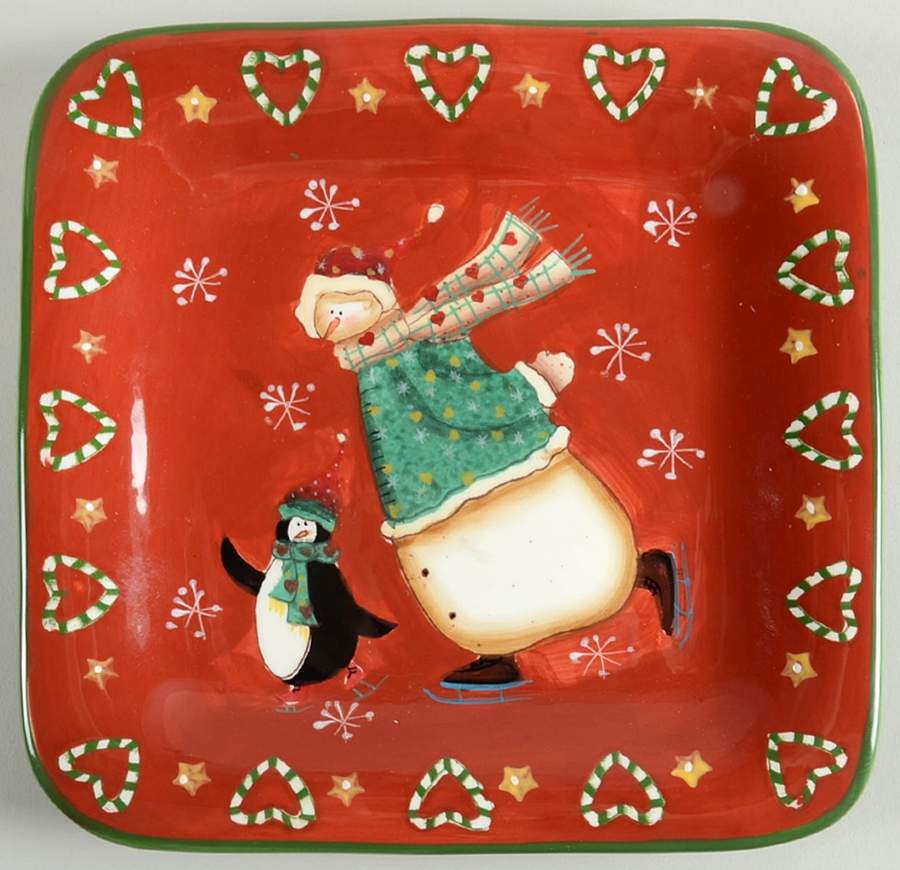 Snow Mates Square Salad Plate by Noble Excellence-1