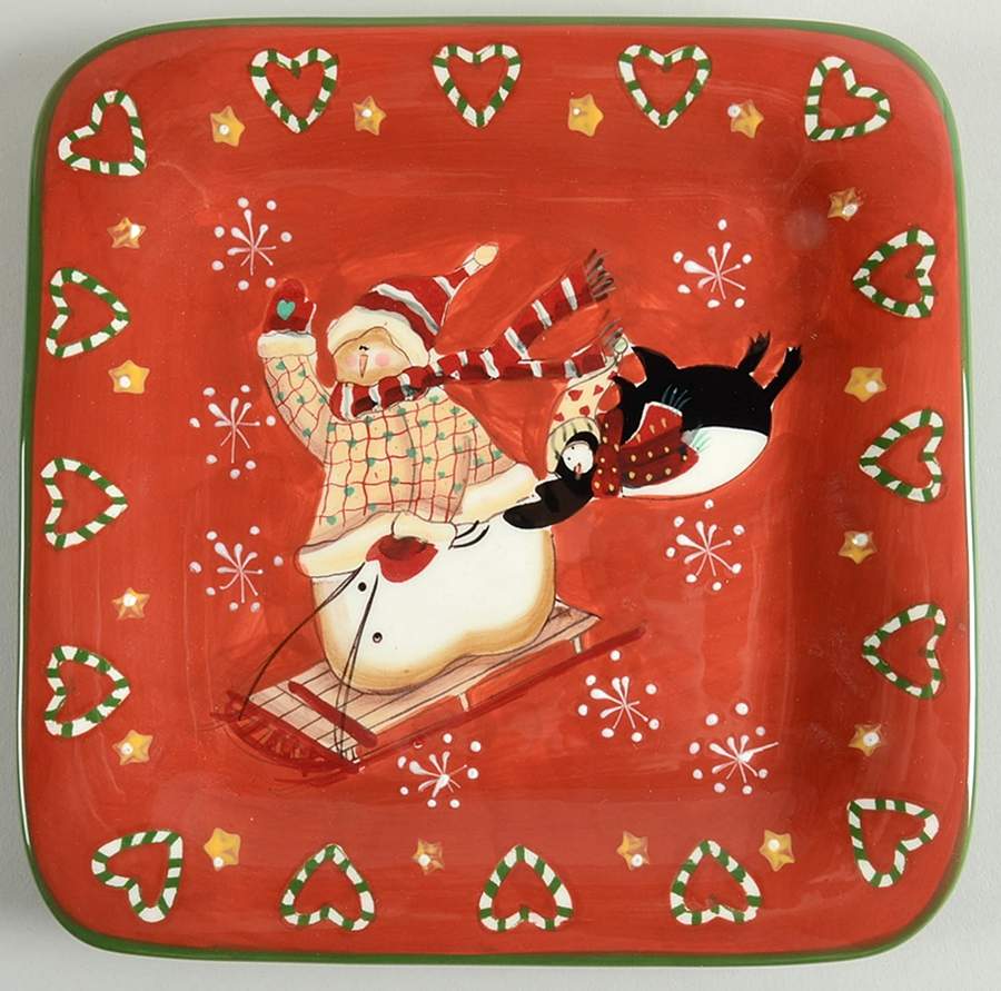 Snow Mates Square Salad Plate by Noble Excellence-1