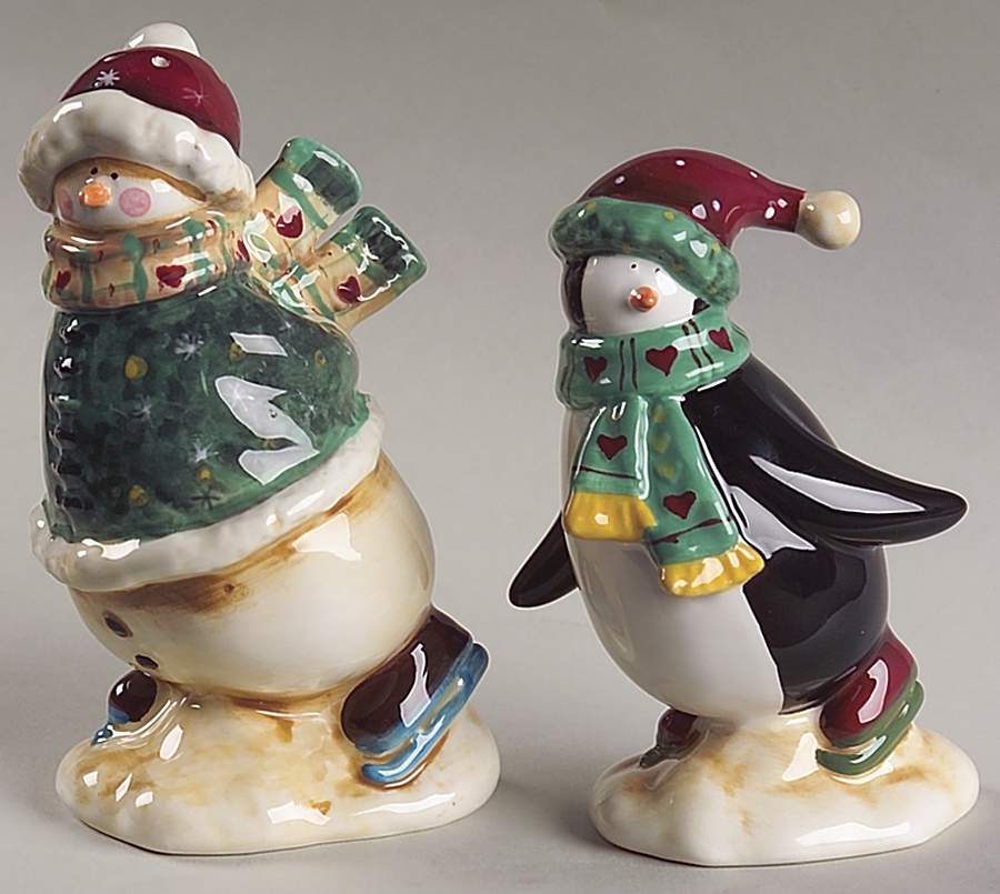 Snow Mates Figural Salt and Pepper by Noble Excellence-1