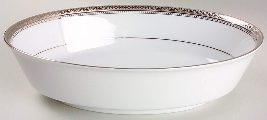 Manor Platinum 9" Oval Vegetable Bowl by Noritake-1