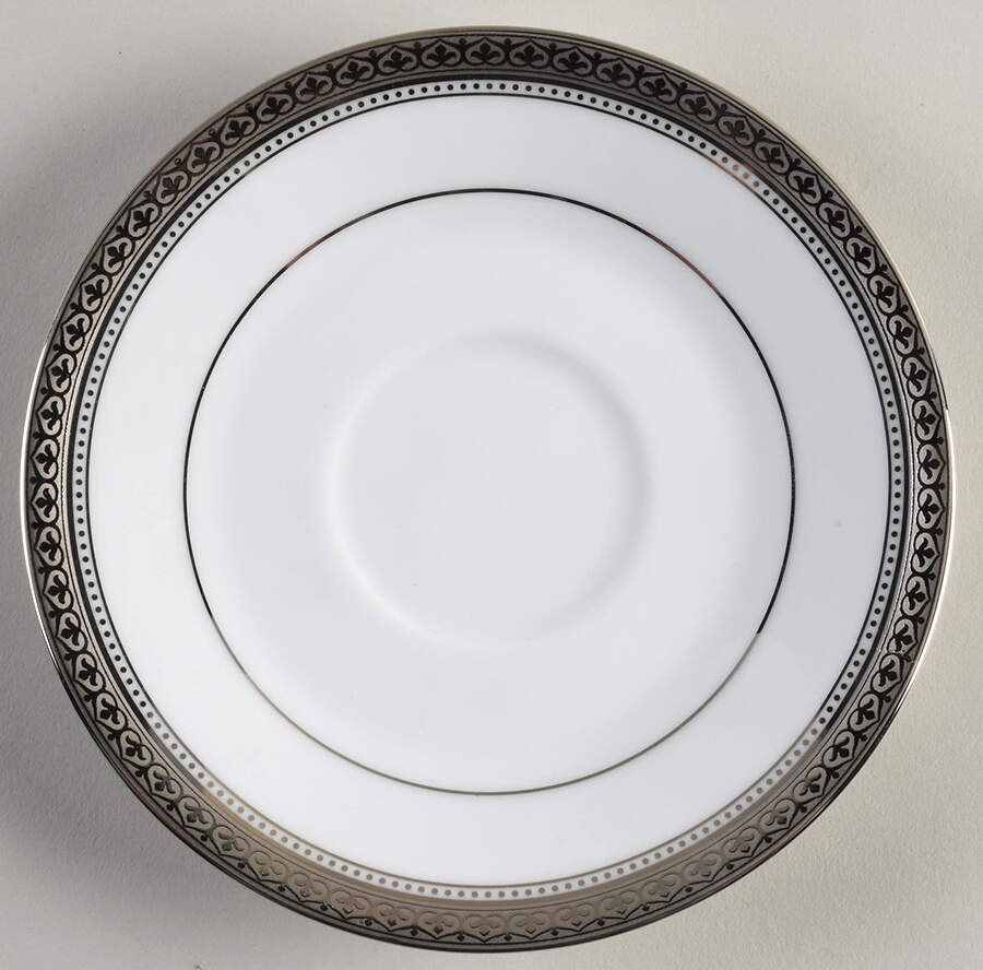 Manor Platinum Saucer by Noritake-1