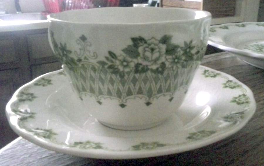 Killarney Footed Cup & Saucer Set by Nikko-1