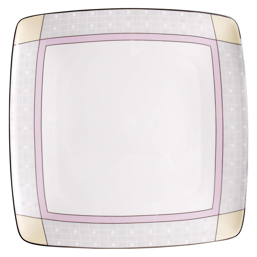 Aria Platinum Square Dinner Plate by Noritake-1